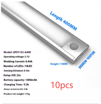 Lámpara LED Recargable Ultrafina para Gabinetes - Image 13