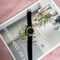 Conjunto de Reloj Frosted Estrellado y Cinturón de Dos Piezas