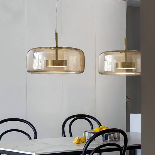 Lámpara Colgante de Vidrio Artístico para Bar y Dormitorio