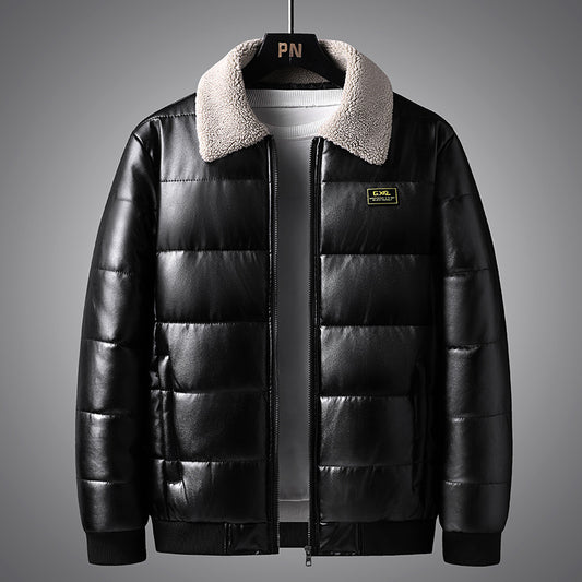 Chaqueta de Invierno para Hombre con Cuello Solapa Acolchada