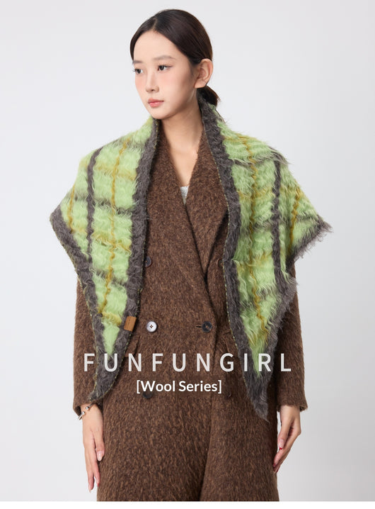 Rebozo de Algodón a Cuadros - Chal Cálido para Mujer - Image 36