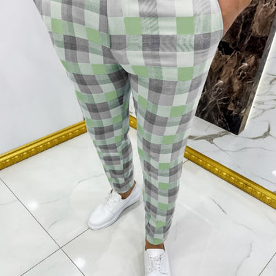 Pantalones Casuales a Cuadros para Hombre