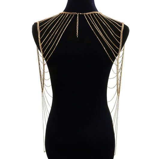 Cadena Corporal Dorada Multicapa - Bikini Body Chain Sexy - Image 2