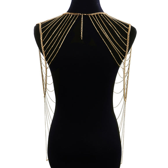 Cadena Corporal Dorada Multicapa - Bikini Body Chain Sexy