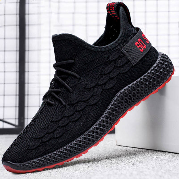 Zapatos Tejidos de Punto para Hombre Estilo Coreano Otoño Invierno - Image 5