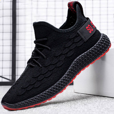 Zapatos Tejidos de Punto para Hombre Estilo Coreano Otoño Invierno - Image 5