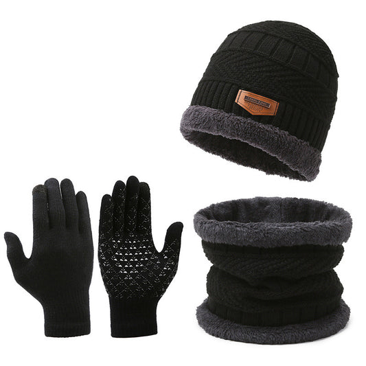 Conjunto Invernal 3 en 1: Bufanda, Guantes y Gorro de Lana Térmica