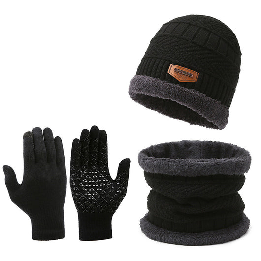 Conjunto Invernal 3 en 1: Bufanda, Guantes y Gorro de Lana Térmica