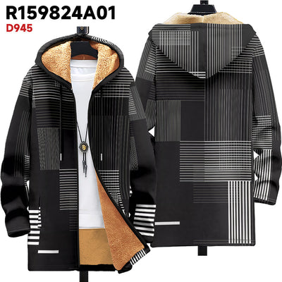Cardigan con Capucha Grueso para Invierno - Image 11