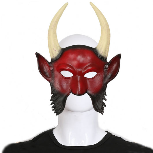 Máscara de Demonio con Cuernos para Halloween - Rostro Fantasmal Aterrador - Image 4