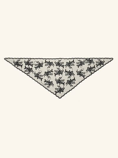 Velo de Novia con Encaje Floral Triangular - Accesorio Nupcial Elegante - Image 18