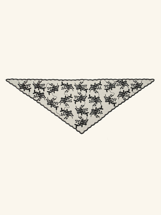 Velo de Novia con Encaje Floral Triangular - Accesorio Nupcial Elegante - Image 18
