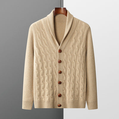 Suéter Grueso para Hombre con Cuello Retorcido y Botones - Image 6