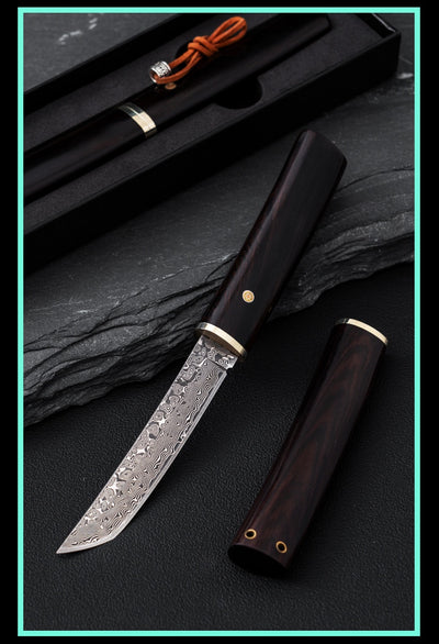Cuchillo de Frutas Japonés Acero Damasco M390 - Image 13