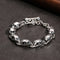 Pulseira Prateada 925 Punk Caveira S925 Prateada