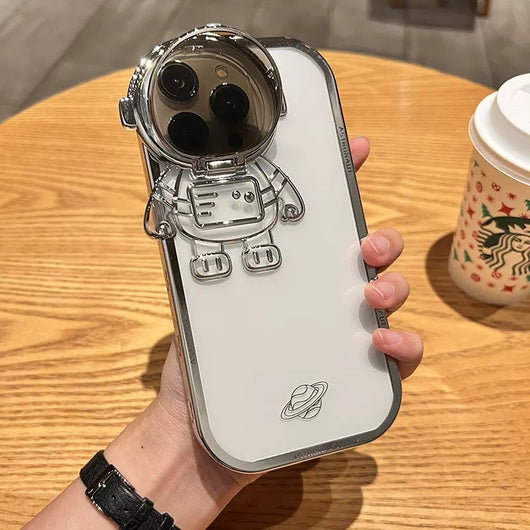 Funda Astronauta Brillo con Soporte de Cámara para iPhone 14, 13, 12, 11 Pro Max - Protección Invisible - Image 26