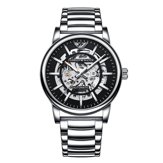 Reloj Mecánico Deportivo Impermeable con Esfera Calada y Luz Nocturna para Hombre - Image 12