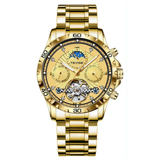 Reloj Mecánico Tourbillon Acero Inoxidable Resistente al Agua para Hombre - Image 3