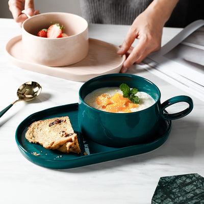 Juego de Platos y Tazas para Desayuno con Asa - Vajilla Creativa para el Hogar - Image 6