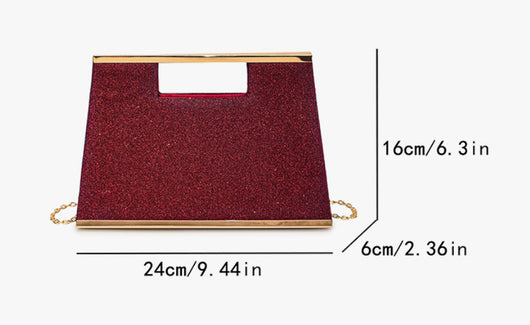 Bolso Mensajero Brillante para Mujer con Asa de Mano - Image 10