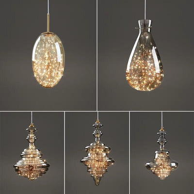 Lámpara Colgante de Cristal Minimalista Moderna - Image 25