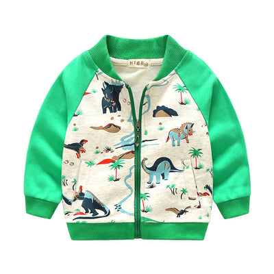 Abrigo Infantil Estampado Europeo Americano con Diseños Divertidos - Image 24