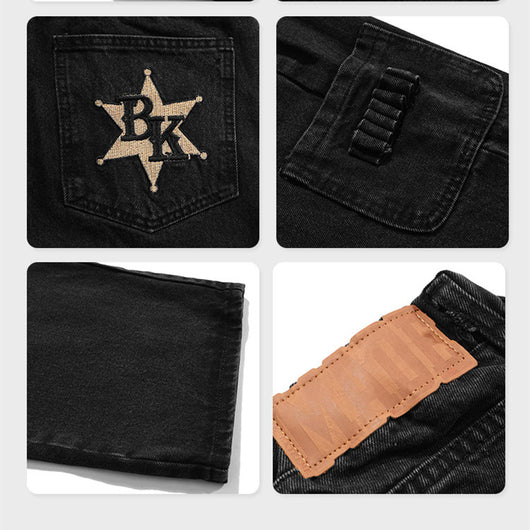 Pantalones Vaqueros Bordados Estilo Oeste para Hombre - Image 12