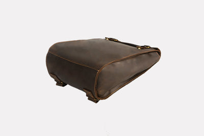 Mochila de Cuero Genuino Artesanal Vintage para Hombre - Image 14