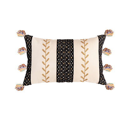 Funda de Almohada Marroquí de Algodón con Flecos Colores - Image 10