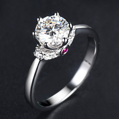Anillo de Diamante para Boda Estilo Europeo y Americano - Image 10