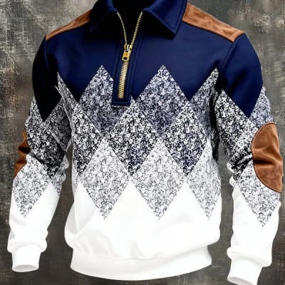 Sudadera Casual de Manga Larga con Estampado 3D para Hombre - Image 7