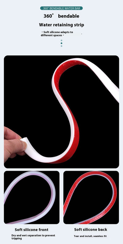 Barrera Silicona Autoadhesiva para Ducha - Separador Seco Húmedo - Image 7
