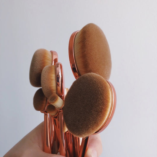 Set de Brochas de Maquillaje Oro Rosa Premium - Image 18