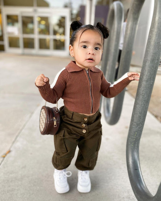 Conjunto Infantil con Saco de Cuello y Pantalón Elástico - Image 7