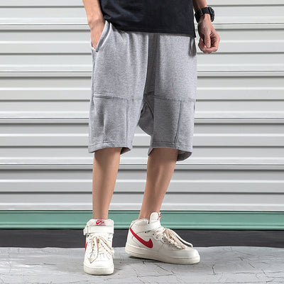 Pantalones Cortos Hip-hop Deportivos de Pierna Ancha - Estilo Urbano Casual - Image 8