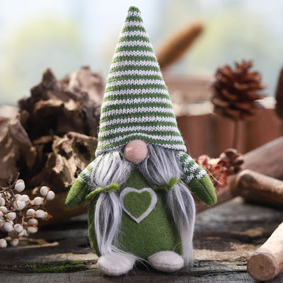 Adorno Navideño Muñeca Anciano Bosque con Gorro Tejido de Copo de Nieve - Image 30