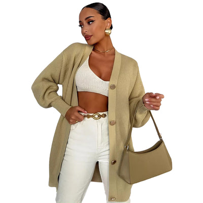 Cardigan Tejido Suelto Cuello V - Diseño Versátil para Otoño - Image 6