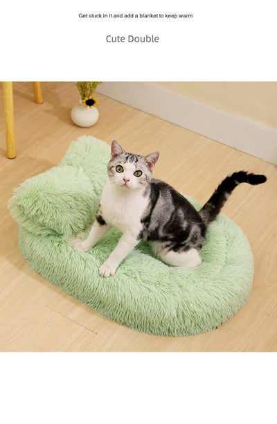 Cama Térmica Ovalada de Lana para Mascotas - Nido Acogedor Invierno - Image 20