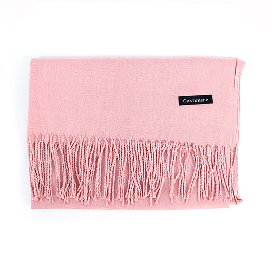 Bufanda Ligera de Color Liso con Flecos Elegantes - Image 19