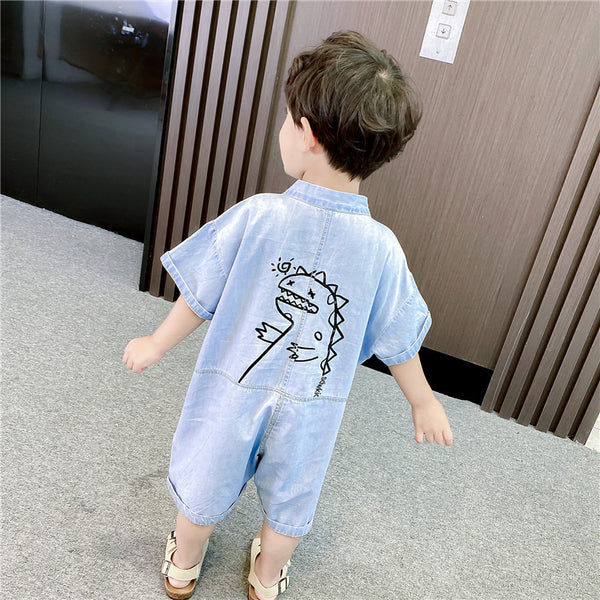 Ropa de Trabajo Infantil en Algodón - Conjunto Veraniego Moderno para Niños