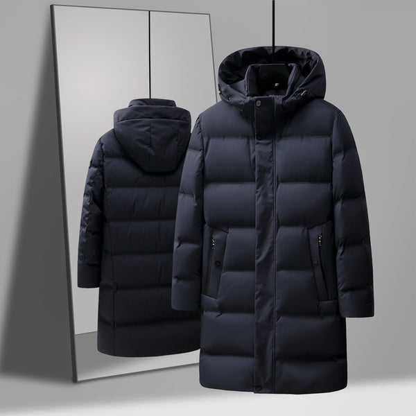 Chamarra Acolchada de Invierno para Hombre, Corte Medio