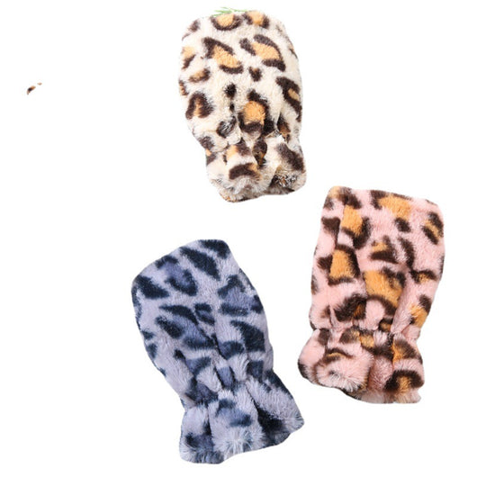 Guantes Mitones de Leopardo para Mujer - Polar Cálido sin Dedos - Image 6