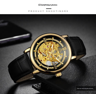 Reloj Mecánico Hombre Estilo Europeo Diseño Calado Elegante - Image 27