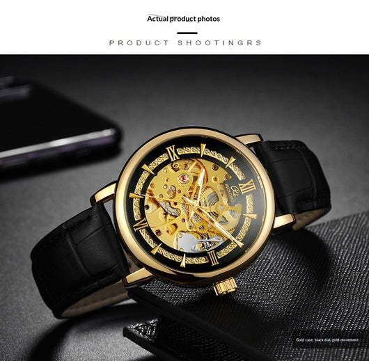 Reloj Mecánico Hombre Estilo Europeo Diseño Calado Elegante - Image 27