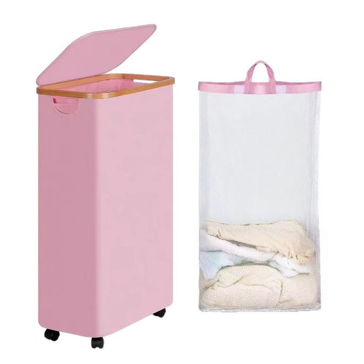 Canasta Plegable para Ropa Sucia con Tapa y Protección Antipolvo - Image 30