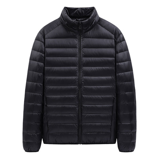 Chaqueta de Plumas Ligera para Hombre con Cuello Alto - Image 2