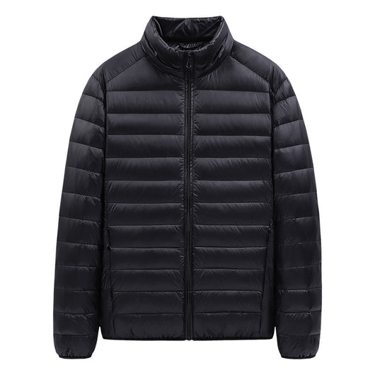 Chaqueta de Plumas Ligera para Hombre con Cuello Alto - Image 2