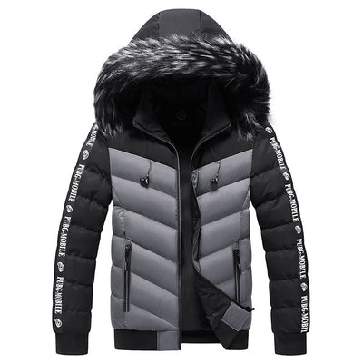 Chaqueta Acolchada con Capucha para Hombre - Algodón Grueso y Cálido - Image 12