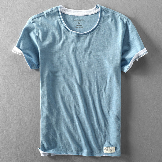Camiseta Hombre Algodón Slub Verano Casual Ligera - Image 11