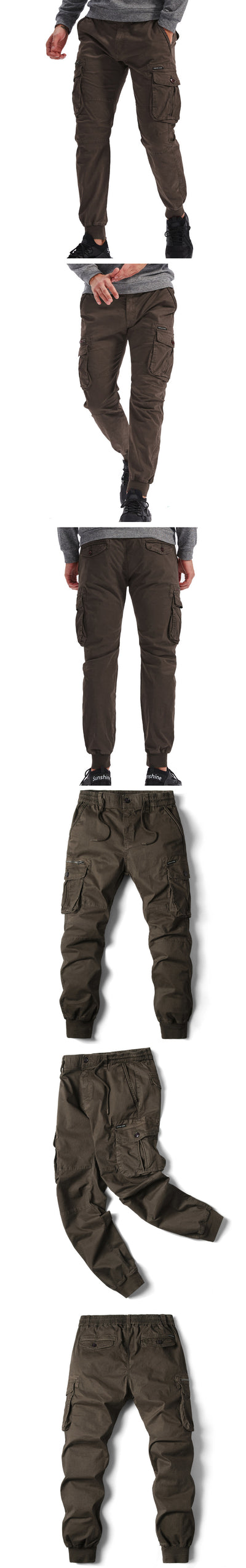 Pantalones de Trabajo Slim Fit Multibolsillos para Hombre - Image 15